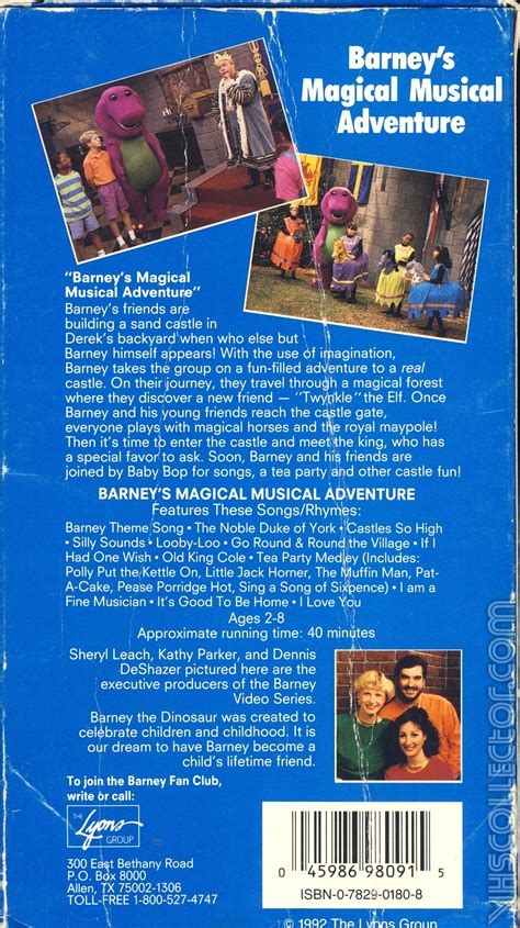 A Magical Experience: Discovering the Magic of Barney Magkcal Mussingal Adventure VHS